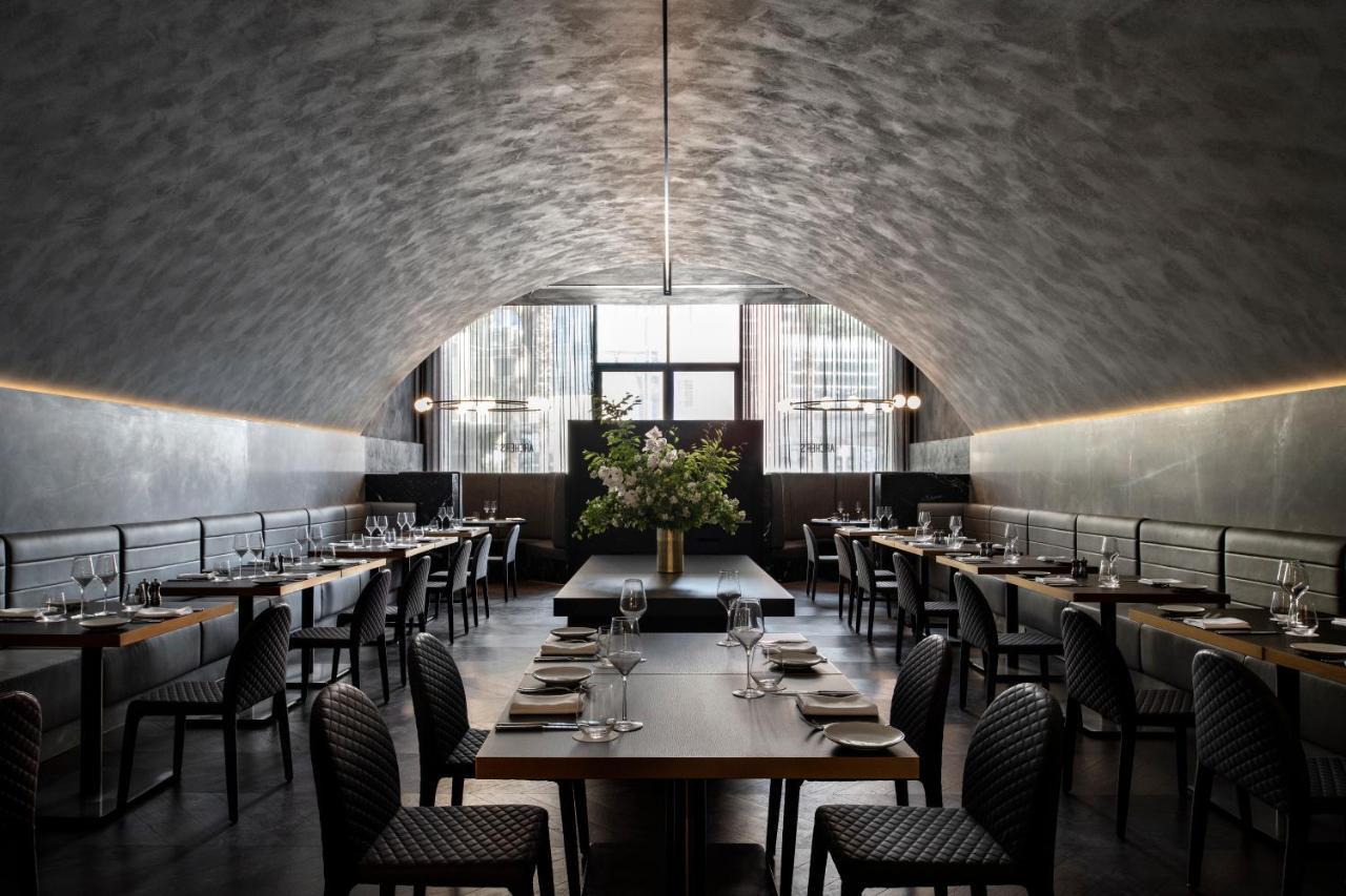 Melbourne Marriott Hotel Docklands المظهر الخارجي الصورة Interior of the restaurant